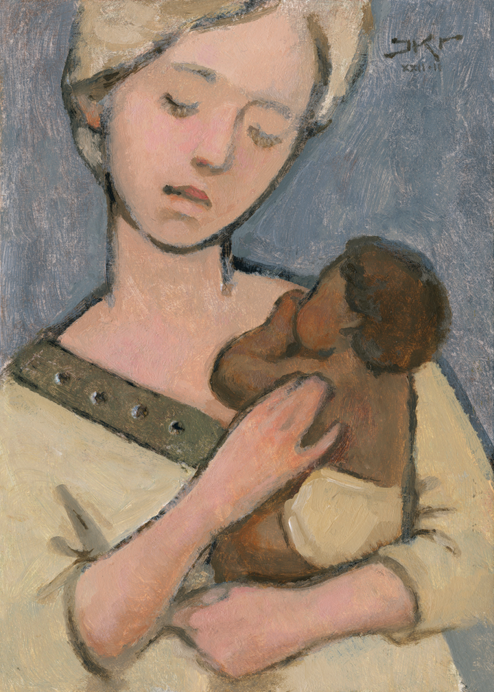Mother and Child (Blonde and Brown)